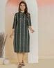 Buy Bottle Green Kurta Suit Sets for Women by Dizon Online | Ajio.com