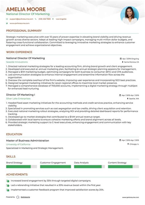 10+ Marketing Director Resume Samples & Templates for 2025