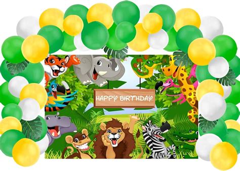 TSKCKNA Jungle Theme Safari Party Supplies Decorations, India | Ubuy