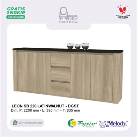 Jual Melody Buffet Credenza Meja Altar Lemari Serbaguna Meja TV Leon SB ...