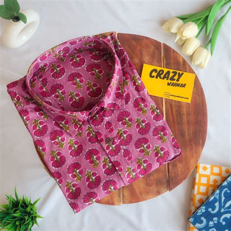 Raspberry Roses Short Sleeve Shirt – CrazyWahNar