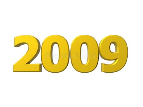Año 2009 stock de ilustración. Ilustración de rendido - 6581553