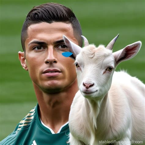 Cristiano Ronaldo Portrait as a Goat | Stable Diffusion Online