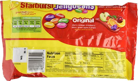 Starburst Jelly Beans Nutrition Facts at Christopher Laskey blog