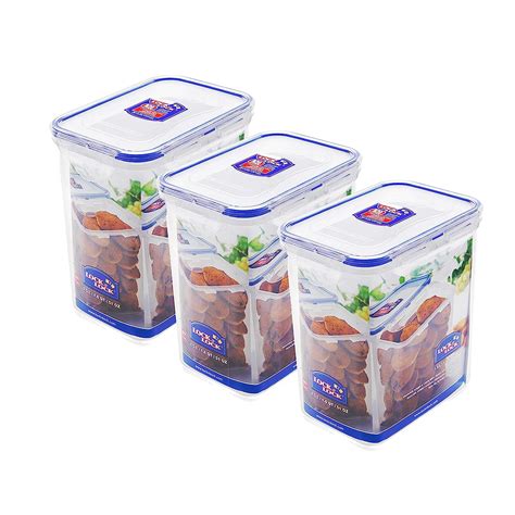 Buy Lock & Lock Classics Tall Rectangular Plastic Airtight Food Storage ...