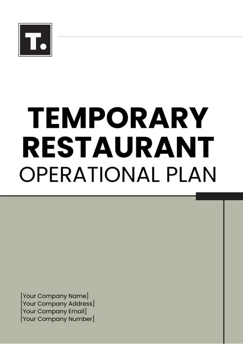 Restaurant Operational Plan Template 的图像结果