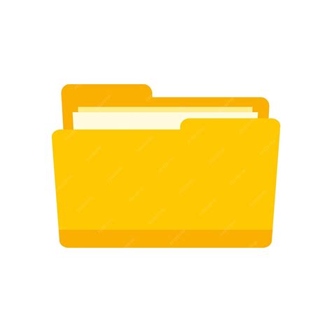 Notary folder icon flat illustration of notary folder vector icon for ...