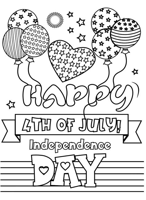 Coloring Pages For 4th Of July