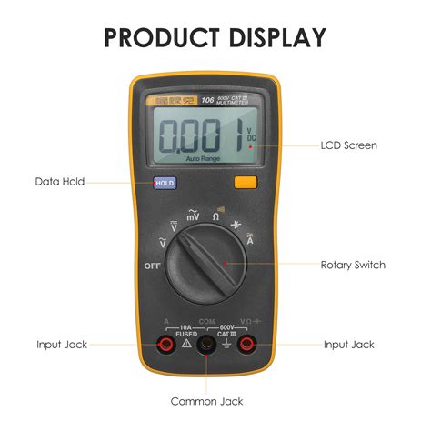 Buy FLUKE 6000 Counts Mini Palm-sized Multimeter Digital Multimeter ...