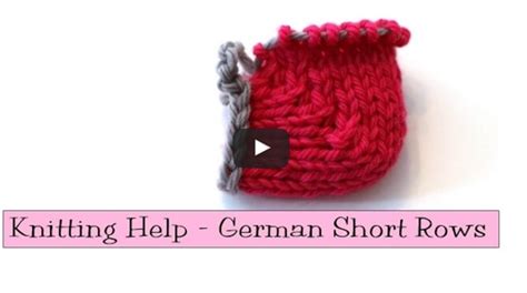 Image result for Advanced German Short Rows Tutorial