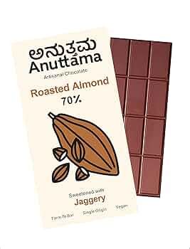 ANUTTAMA Dark Chocolate | 70% Cocoa | Natural Jaggery Sweetened ...