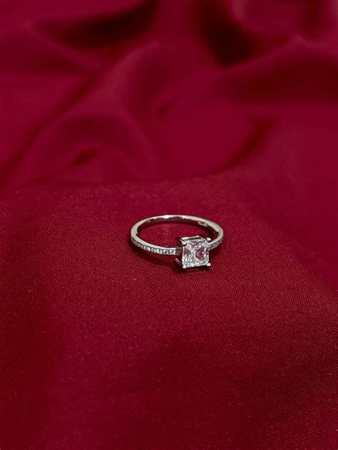 Princess Cut Solitaire Ring – Eraya Jewellery