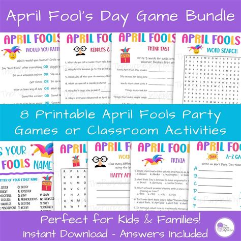 April Fools Games for Kids & Adults, April Fool's Day Party Ideas, Fun Activities for Kids ...