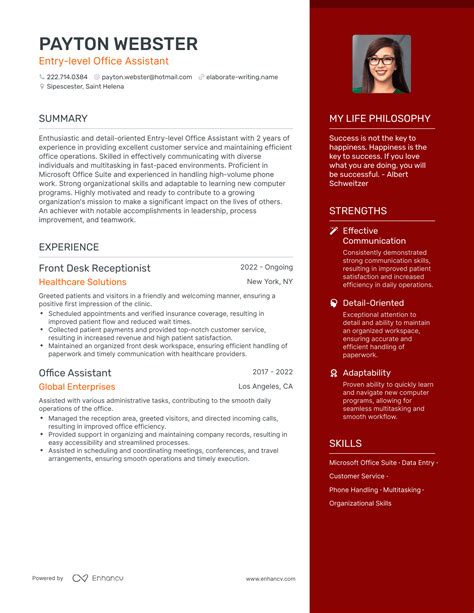 3 Successful Entry-level Office Assistant Resume Examples And Writing ...