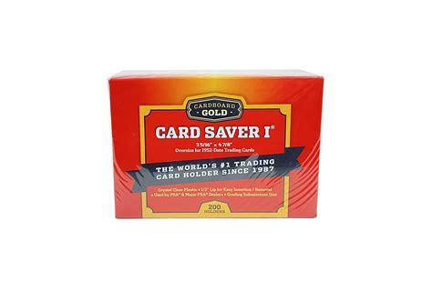 200 Cardboard Gold Card Saver 1 Semi Rigid Card Holders | Desertcart INDIA