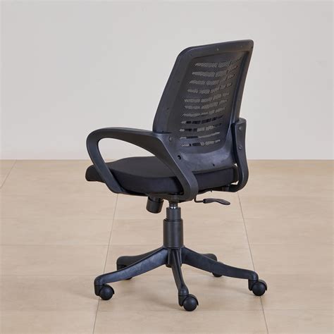 Buy (Refurbished) Lewis Zuri Mesh Office Chair - Black from Home Centre ...