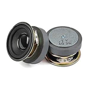 ND TECH 2 Pcs 2 inch Round Speaker 50 mm Diameter 4 Ohm 3W Speaker for ...