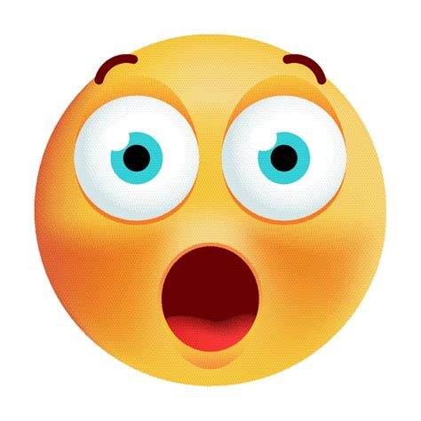 Shocking Face Emoji Clipart