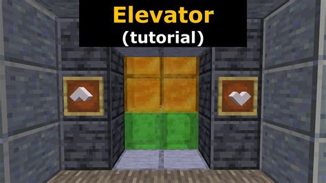 Image result for Minecraft Simple Elevator Tutorial