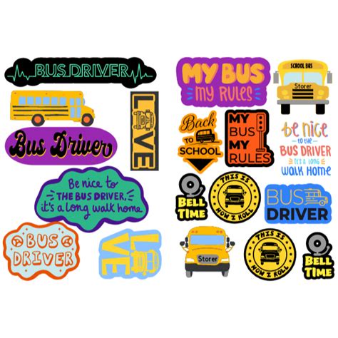 BUS DRIVER STICKERS | School bus driver, Nice bus, Bus driver