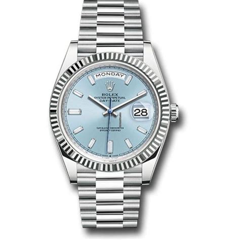 Rolex Day-Date 40mm Platinum Mens Watch 228236 Ice Blue... for Rs ...