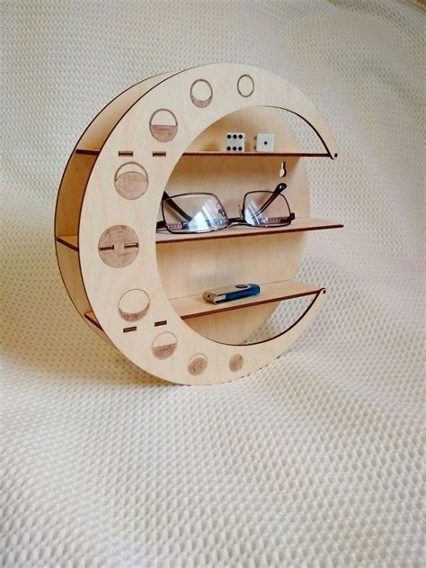 Floating Shelf Moon Shape