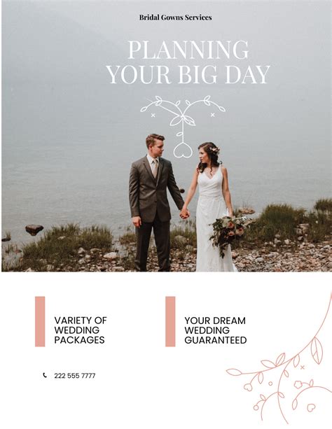 Free Wedding Flyer Templates, Editable and Printable