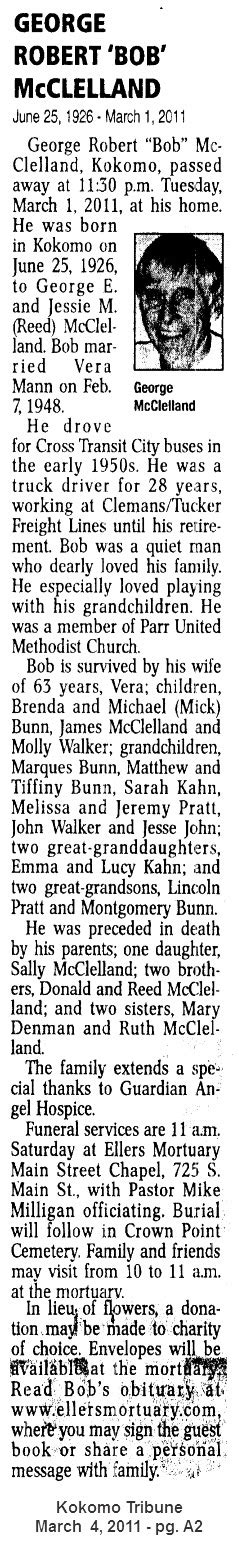 2011 Kokomo Tribune Obituaries - Kokomo, In