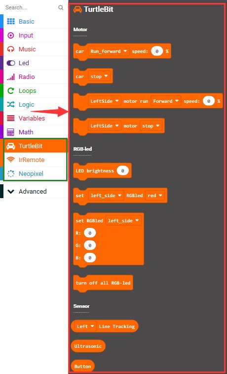MakeCode Projects 的图像结果