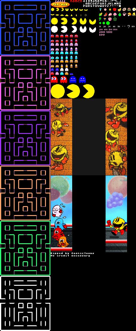 Super Pac-Man - Namco Museum Vol. 2 - PlayStation - The Spriters Resource