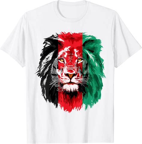 Buy Afghanistan Flag Lion Free Afghanistan T-Shirt Online at Lowest ...