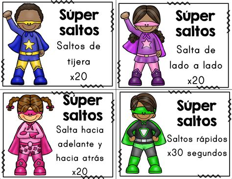 Superhero Brain Breaks - Spanish - Pink Oatmeal Shop