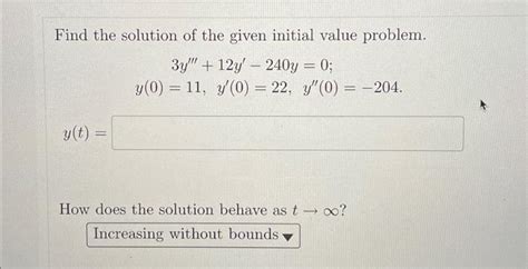 Image result for Solution and Initial Value Problem
