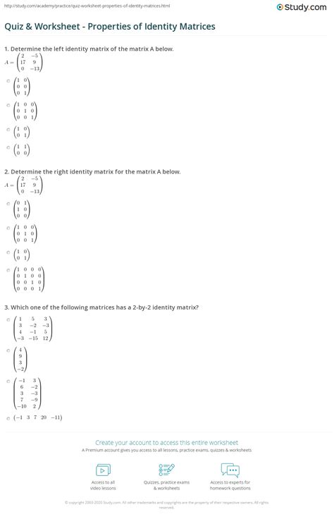 Image result for Identity Matrices