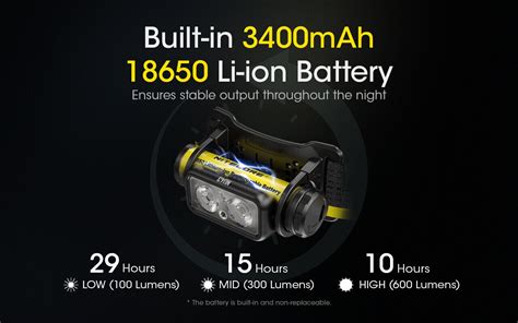 Buy NITECORE NU43 1400 lumens Lightweight USB-C Rechargeable Headlamp ...