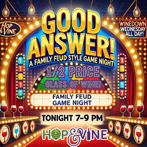 Good Answer! - Family Feud Style Game Night, 605-C Jetton Street ...