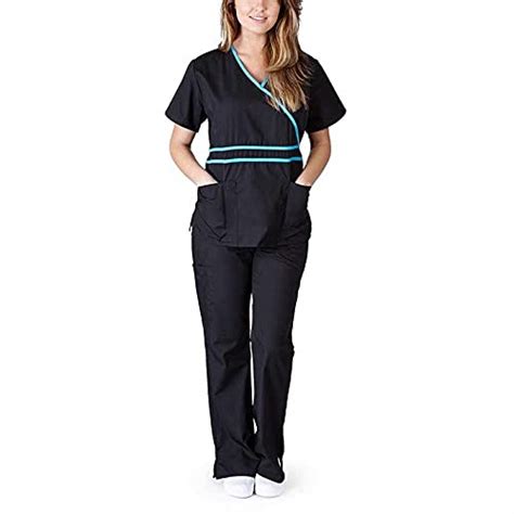 Buy BSF Uniforms Women's Cotton Black Small Nurse Uniform (Scrub Dress ...