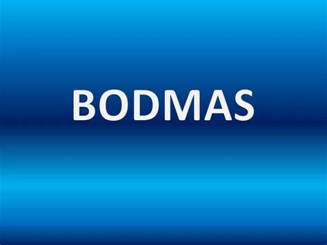 Image result for Bodmas Example