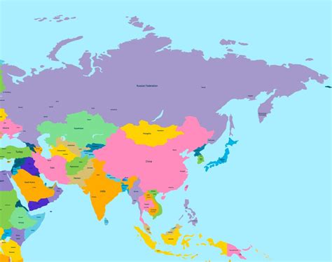 Asian Countries List, Map, Capitals, Regions, Name, Currency