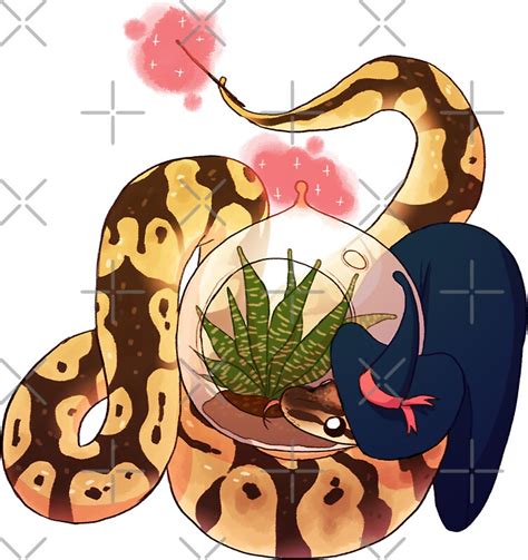 Image result for Red Bubble Ball Python Sticker