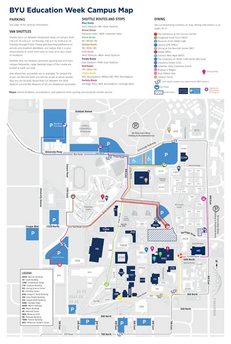 Brigham Young University Campus Map (2025-2024) - All Maps