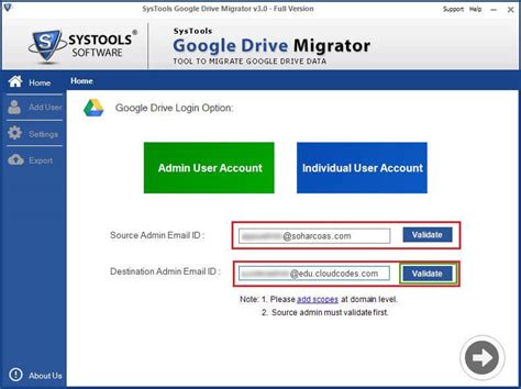 G Drive Migrator Tool – Export Google Drive data to Another Account