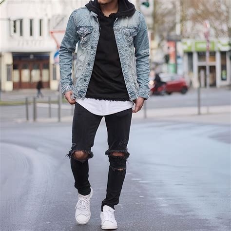 Denim Jacket Outfit Men