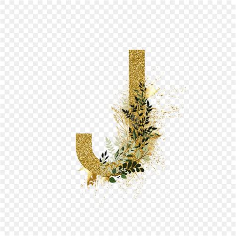 Glitter Alphabet Letter J