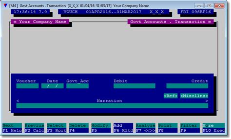 Govt Accounts . Transactions