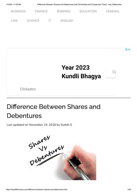 Difference Between Shares and Debentures (with Similarities and ...