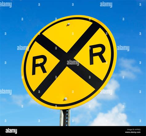 Black And White Railroad Crossing Sign
