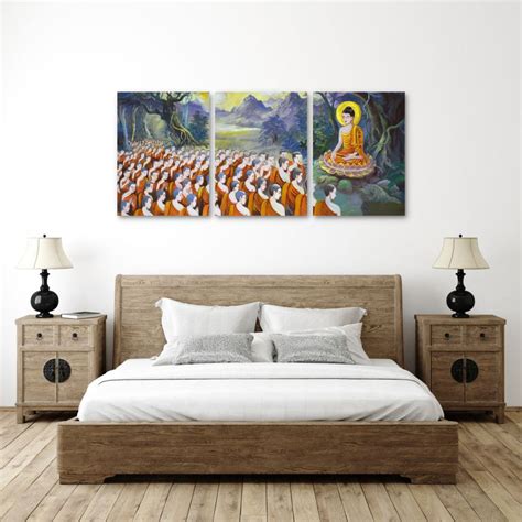 Buddha And Disciples, Set Of 3 – Myindianthings