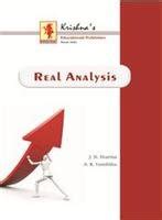 Real Analysis (General) : Sharma, Vasishtha: Amazon.in: Books