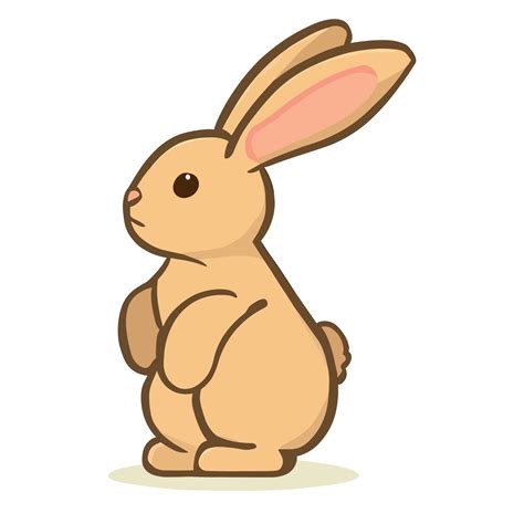 Rabbit Profile Clip Art